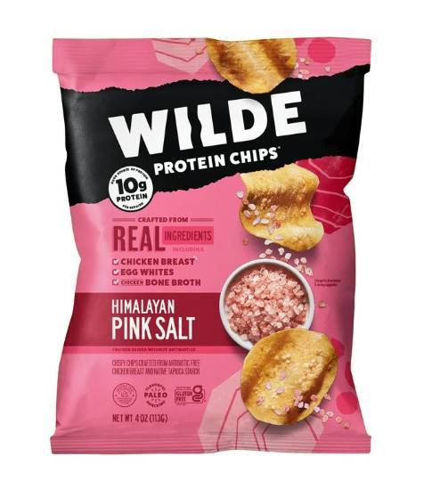 Wild Chicken Breast Protein Chips - Himalayan Pink Salt, Bag