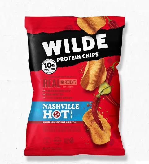 Wild Chicken Breast Protein Chips - Nashville Hot, Bag