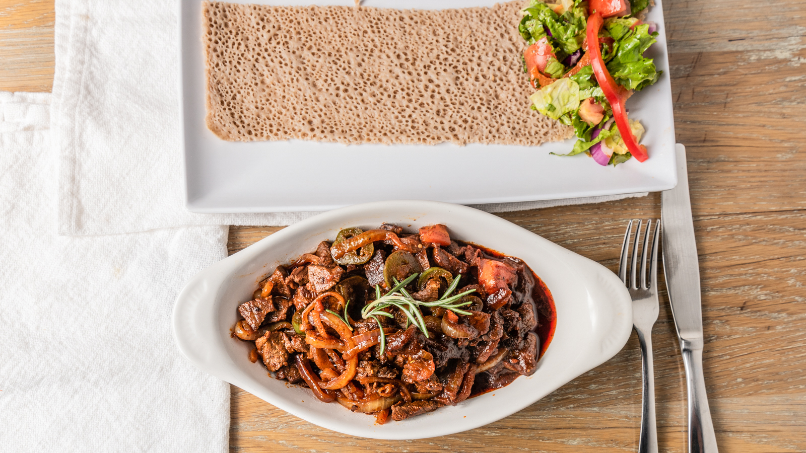 Bole Lamb Awaze tibs