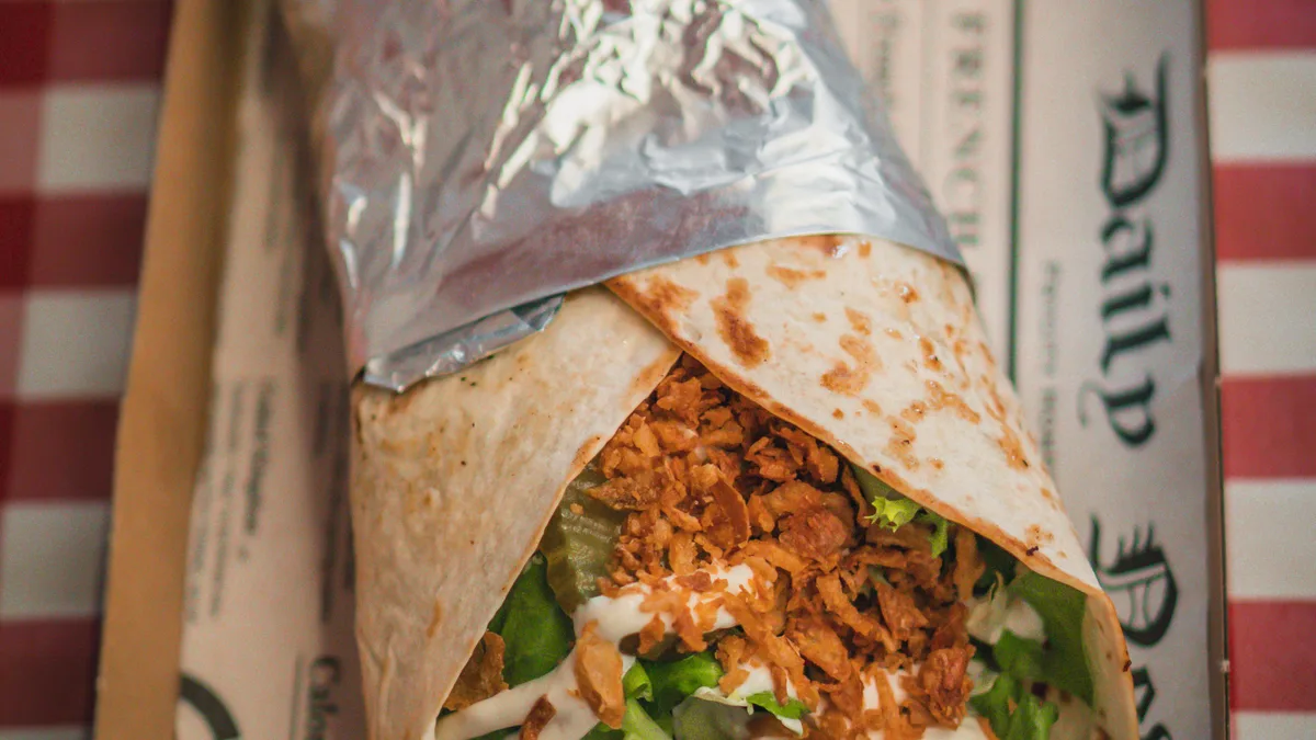 Pulled pork wrap