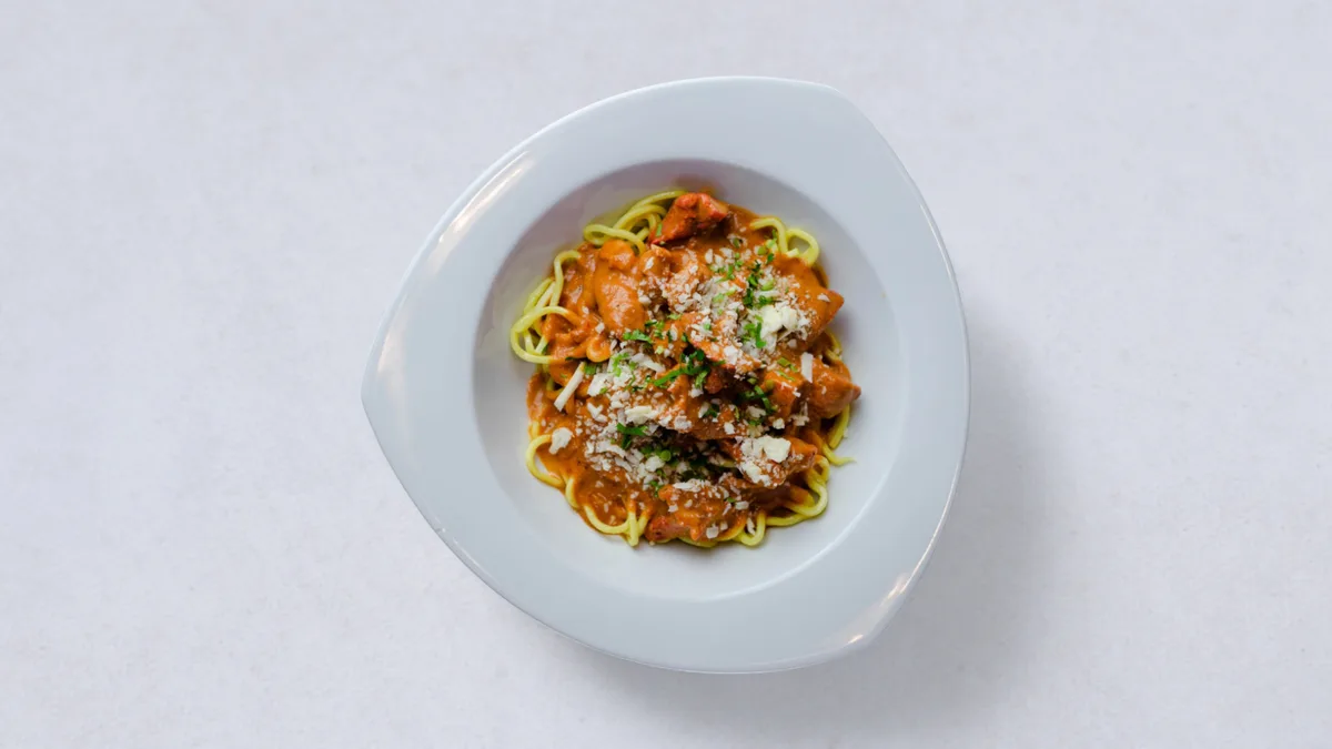 Butter Chicken Spaghetti