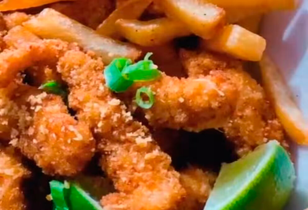 Isca de Peixe com Fritas