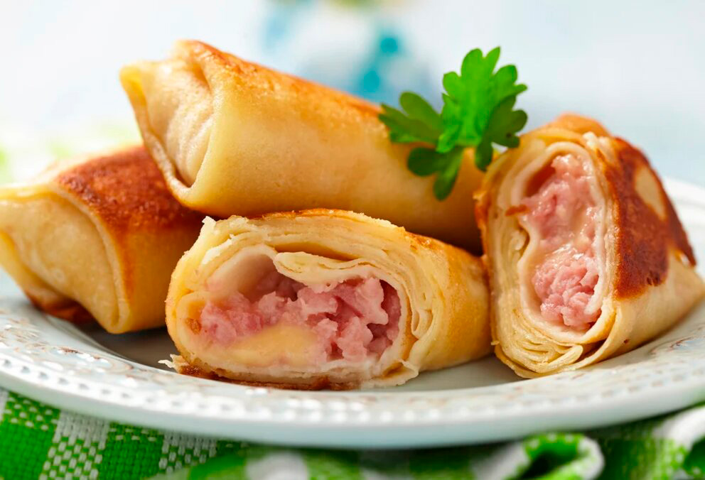 Panqueca de Queijo e Presunto
