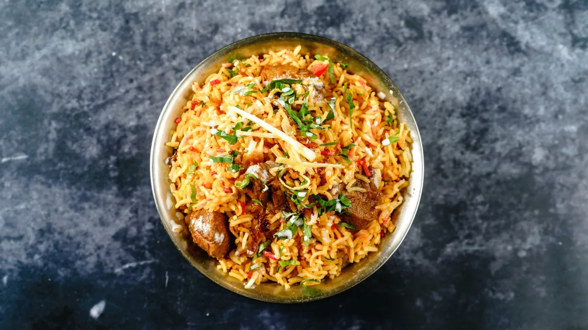 Mutton Biryani (risotto Jonathan)