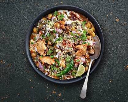 Rainbow Samosa Chaat