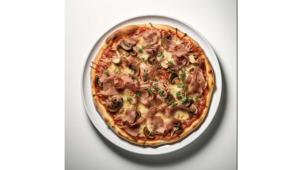 Pizza Prosciutto e Funghi 