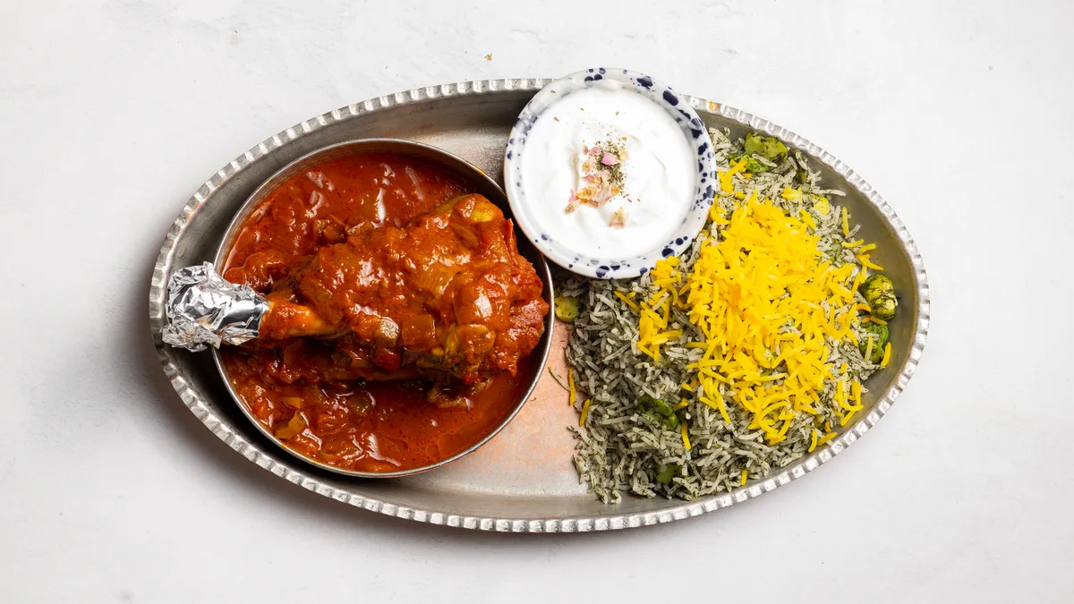 Baghali Polo Ba Mahiche