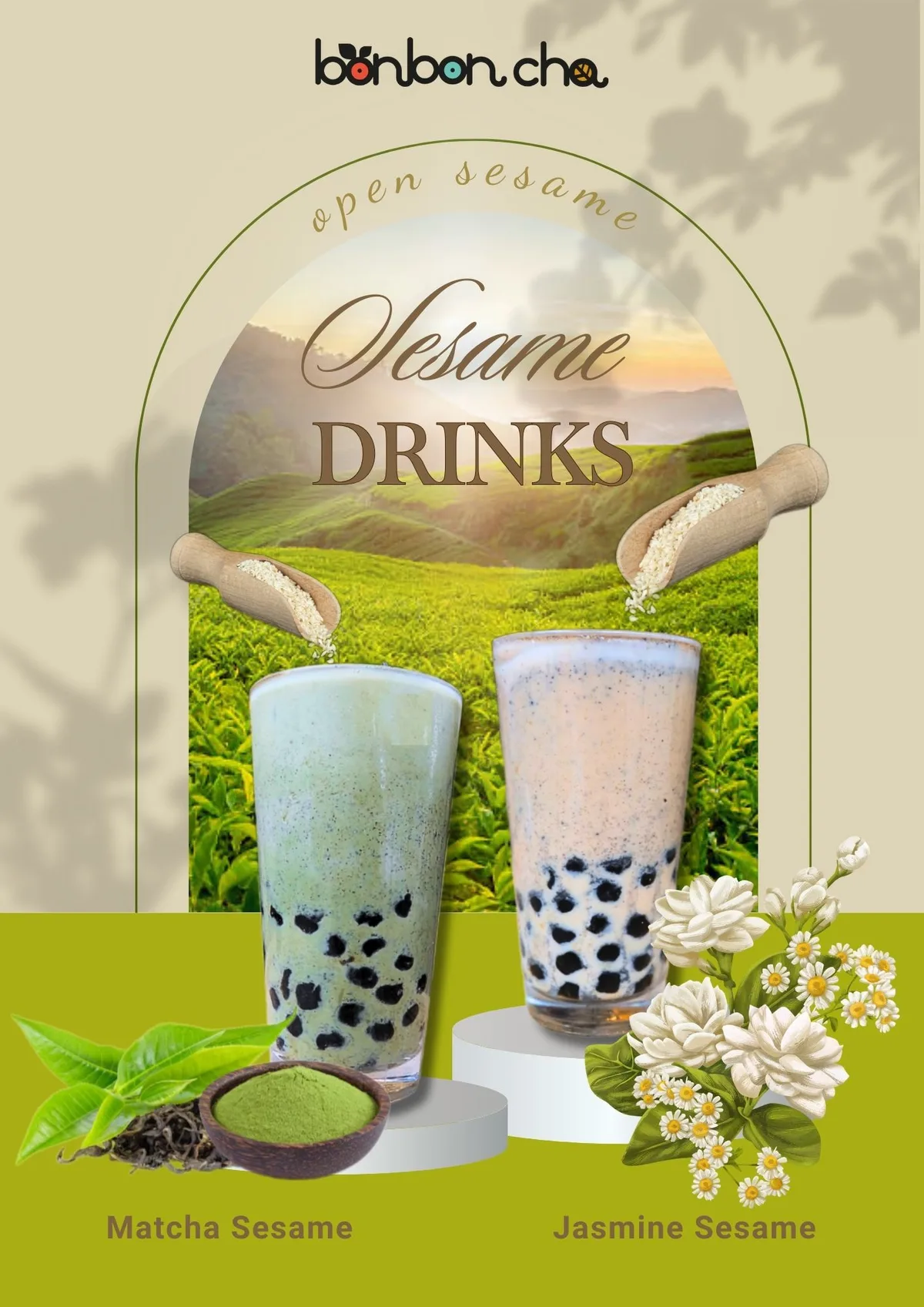 Jasmine Sesame Milk Tea