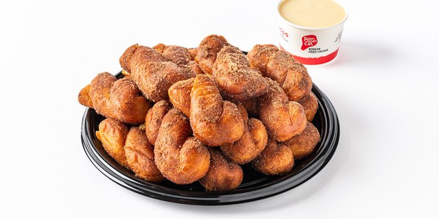 Korean Donut Platter and Dipping Sauce