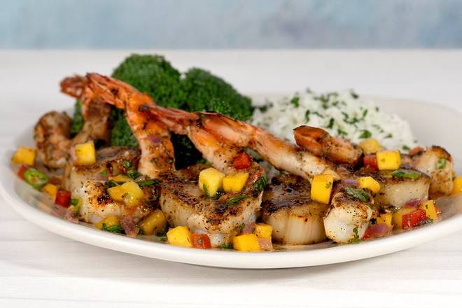 Grilled Scallops and Shrimp
