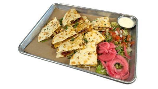 Bacon Ranch Chicken Quesadilla.