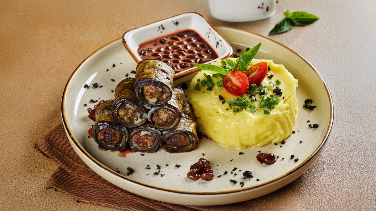 Badımcan kababı ətli