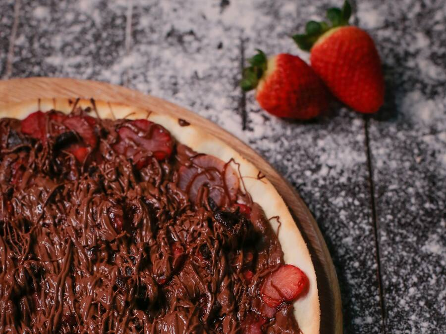 Pizza Nutella com Morango