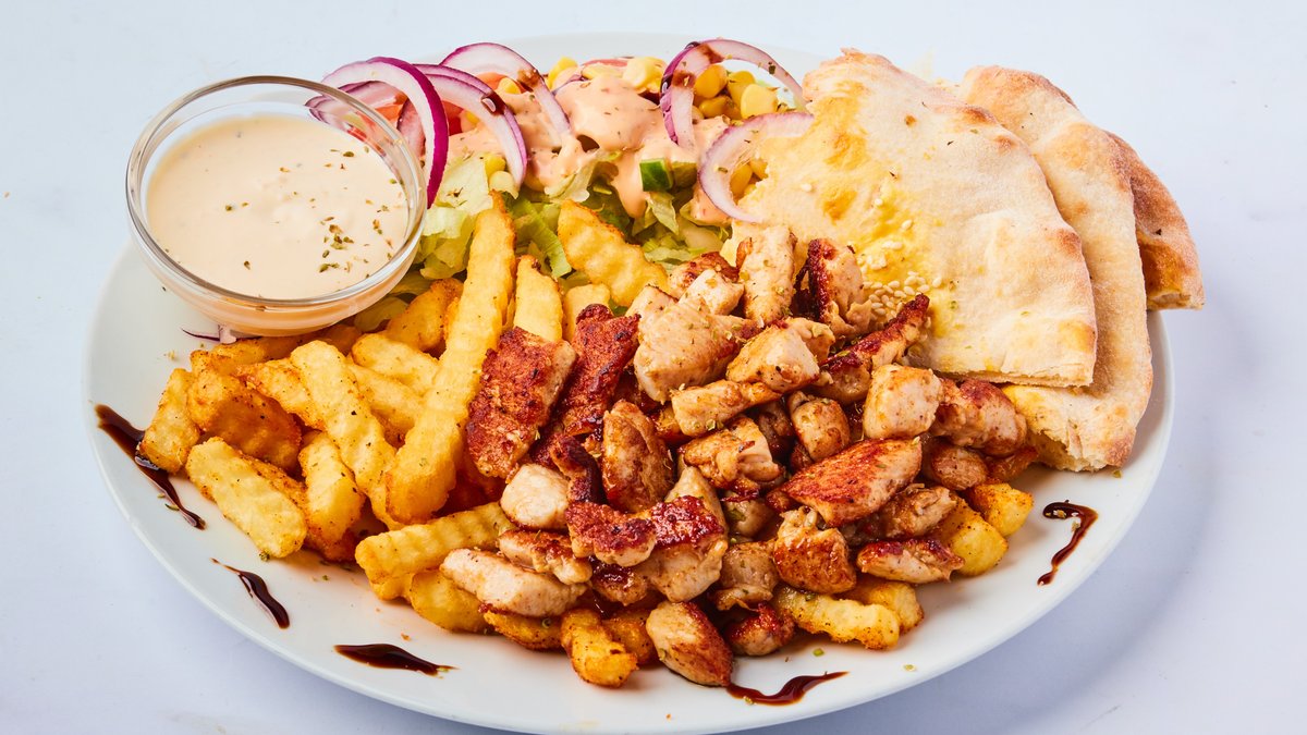 Kyllingkebab Tallerken