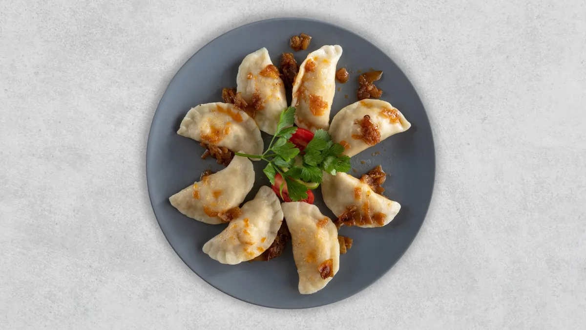 Pierogi z kapustą i grzybami leśnymi