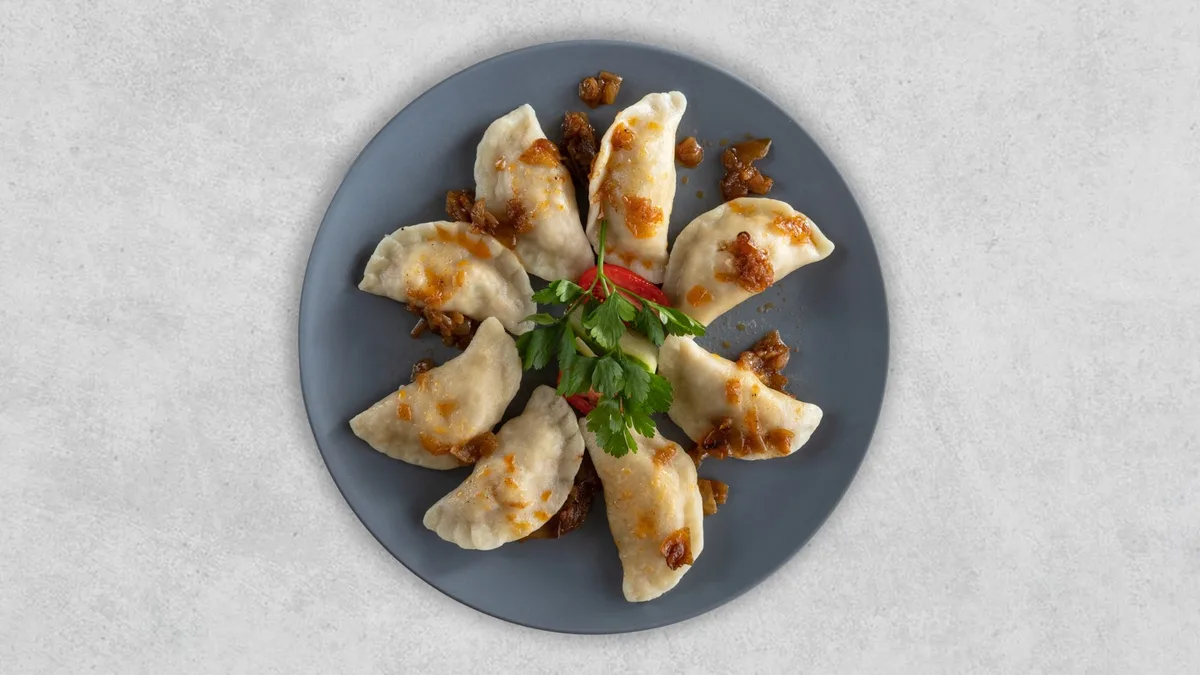 Pierogi z mięsem drobiowo-wieprzowym