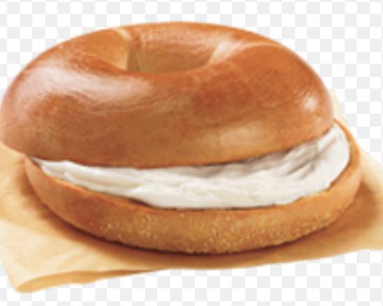 Bagel and Cream Cheese Sandwich