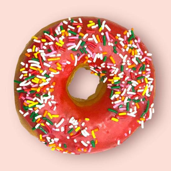 Pink Sprinkle Donut