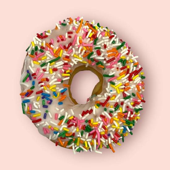 Vanilla Sprinkle Donut