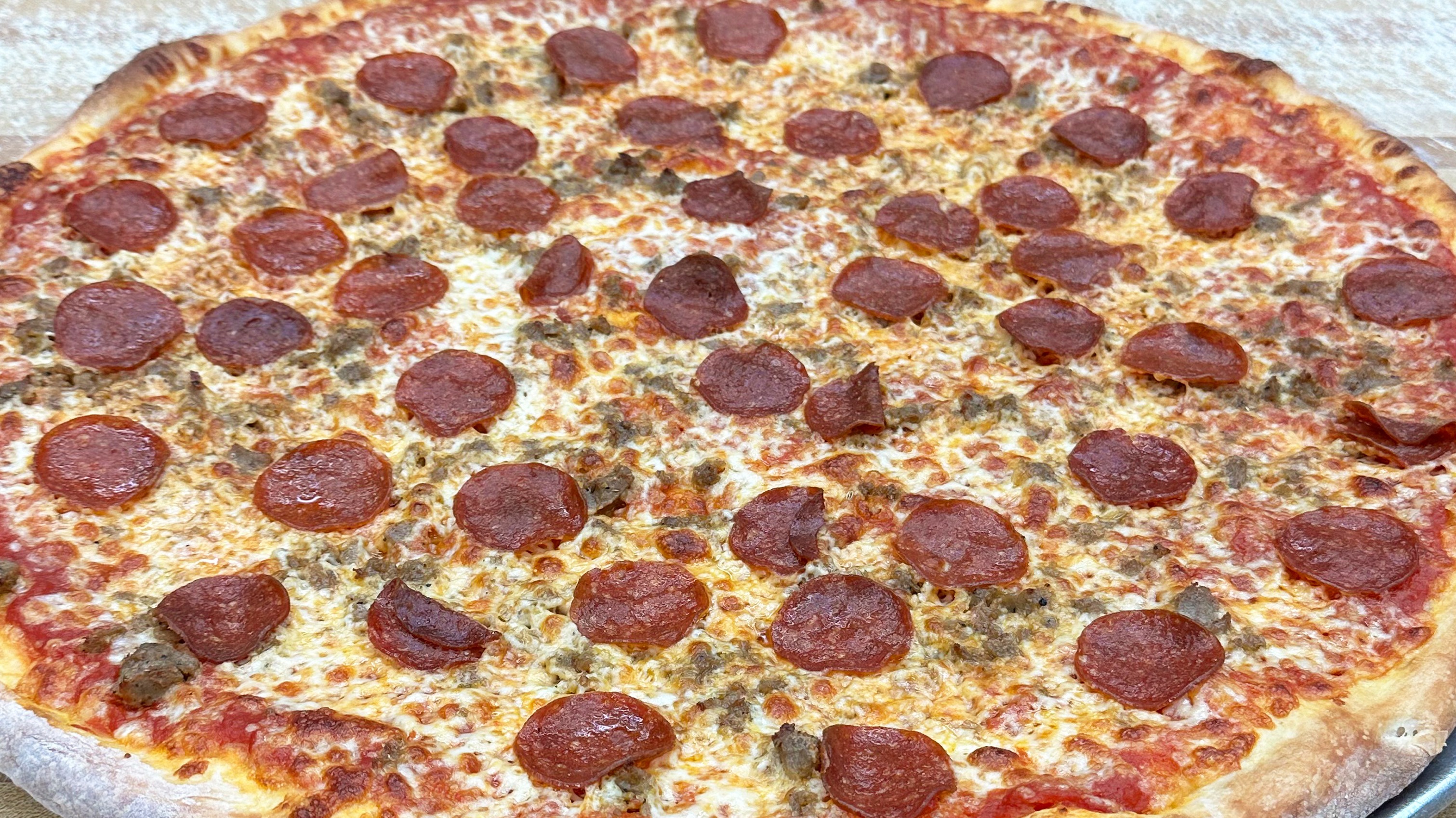 Pepperoni and Sausage Pizza