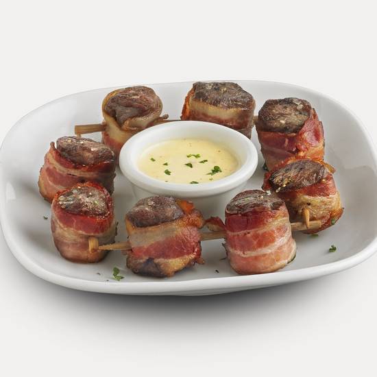 Bacon Wrapped Sirloin Steak Skewers*