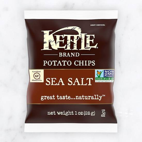 Kettle Brand Sea Salt Potato Chips, 1 Ounce