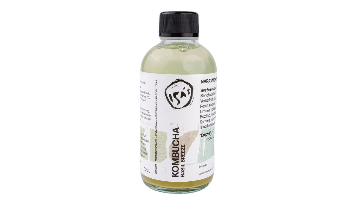 Isa's kombucha Basil breeze 0.25 l
