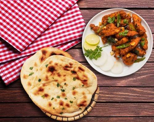 Chicken South Side and Naan Bread