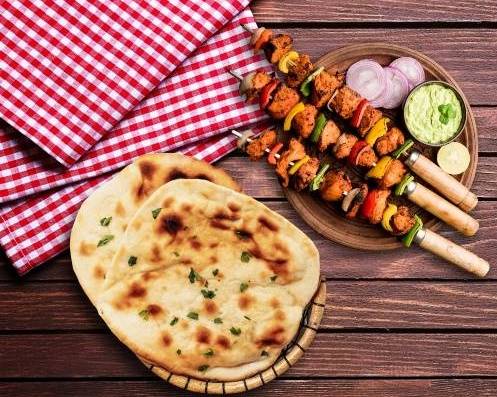 Chicken Tikka and Naan Bread