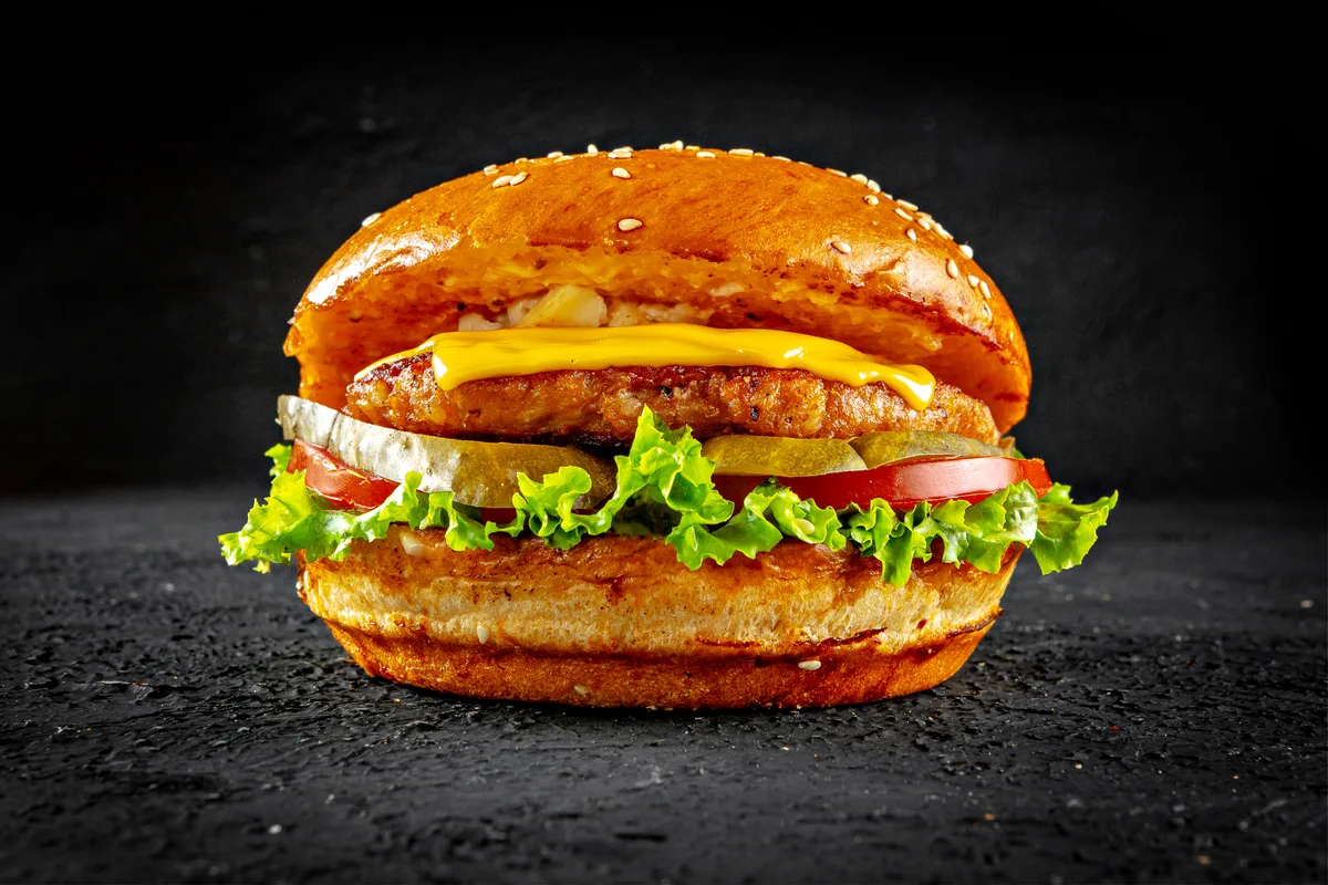 Чизбургер куриный Chicken cheeseburger