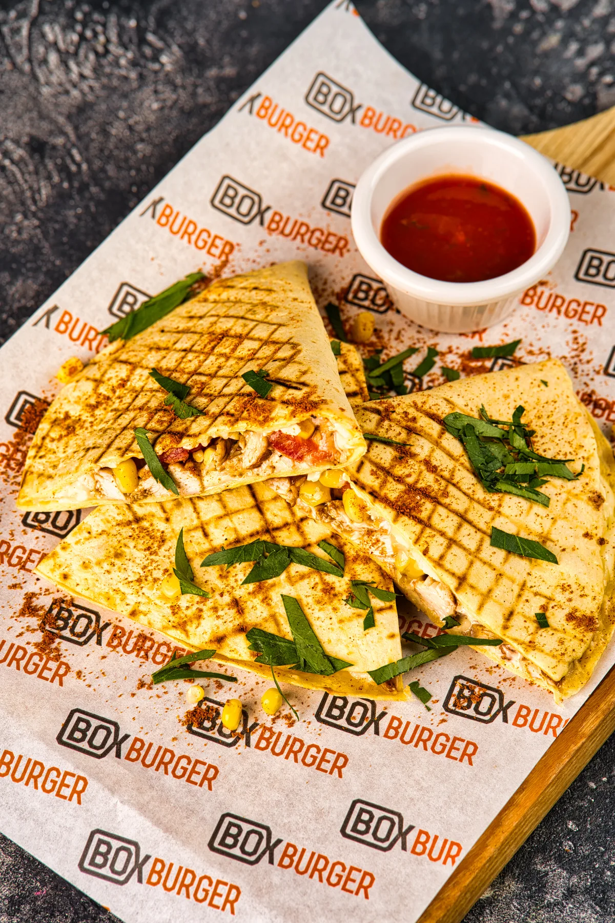 Кесадилия куриный Chicken quesadilla