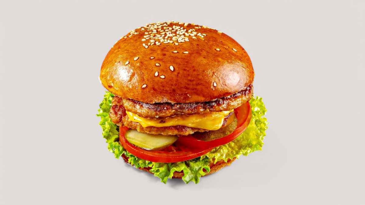 Двойной чизбургер говяжий  Double cheeseburger meat