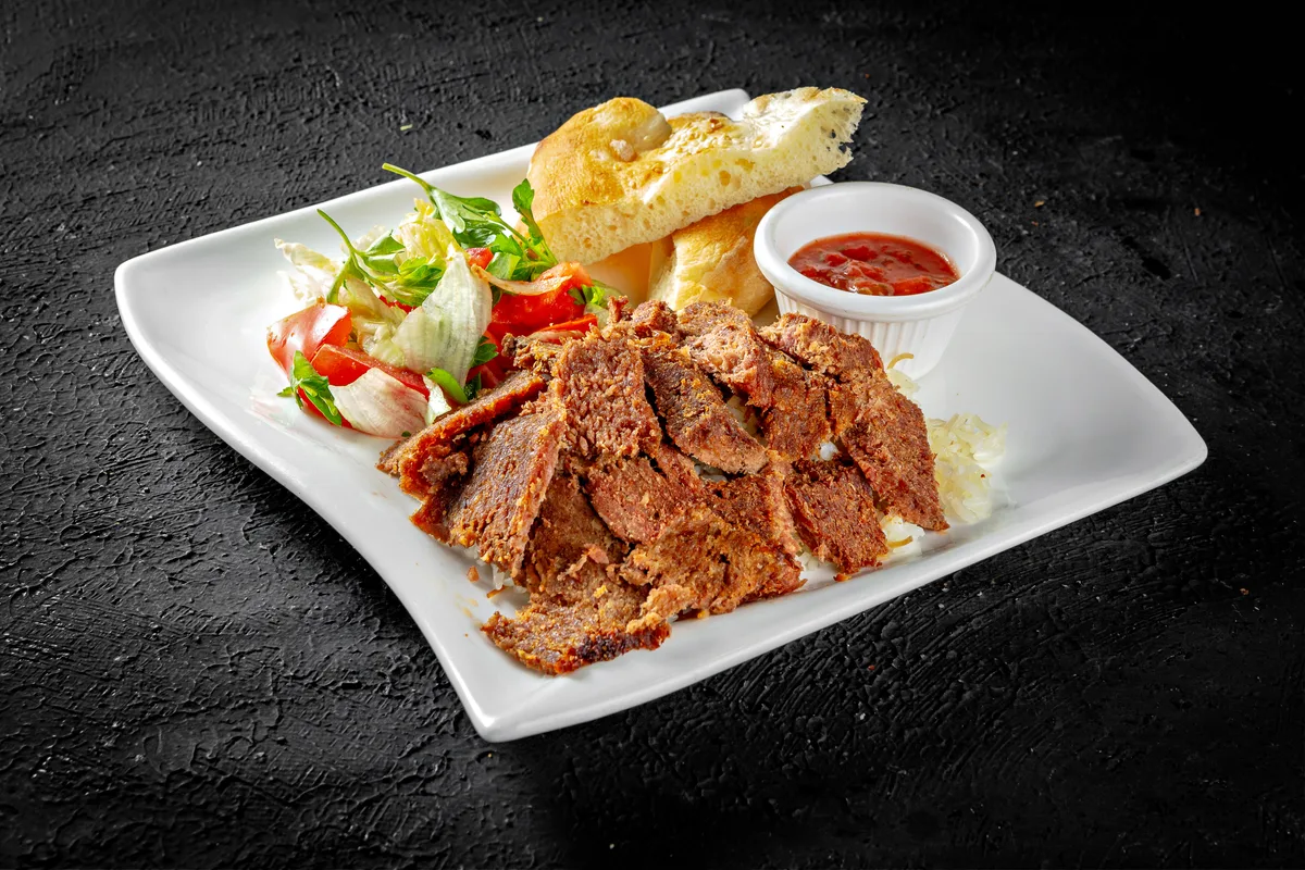 Мясной донер с рисом Meat doner with rice