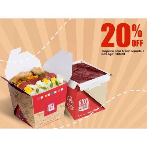 Tropeiro C Arroz Grande + Box Açaí 300Ml