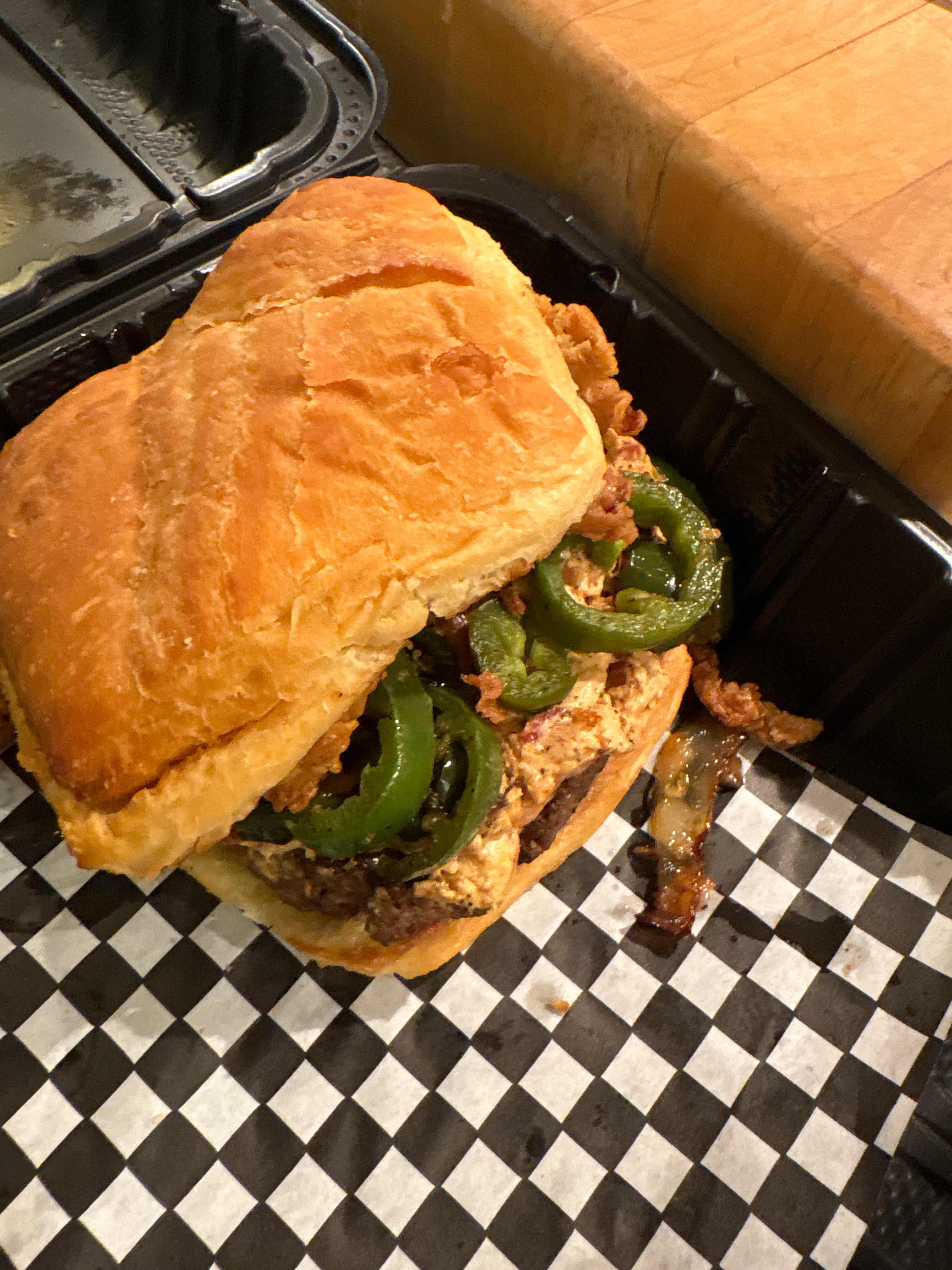 The Buckin Bison Burger