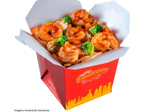 Box Yakisoba de Camarão