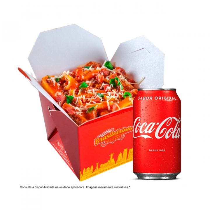 Combo Talharim à Bolonhesa e Coca-Cola