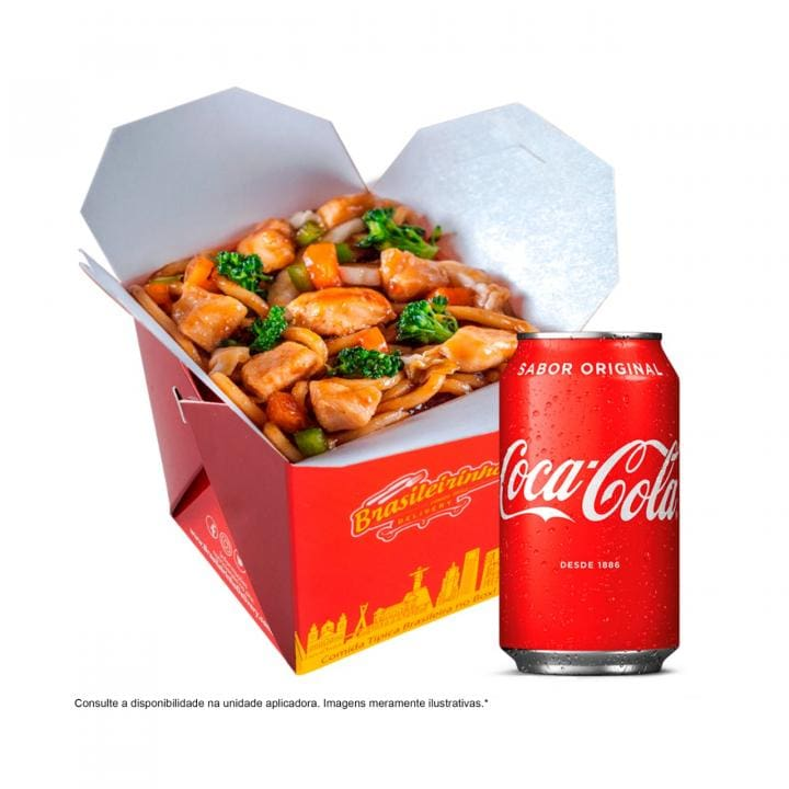 Combo Yakissoba de Frango e Coca-Cola