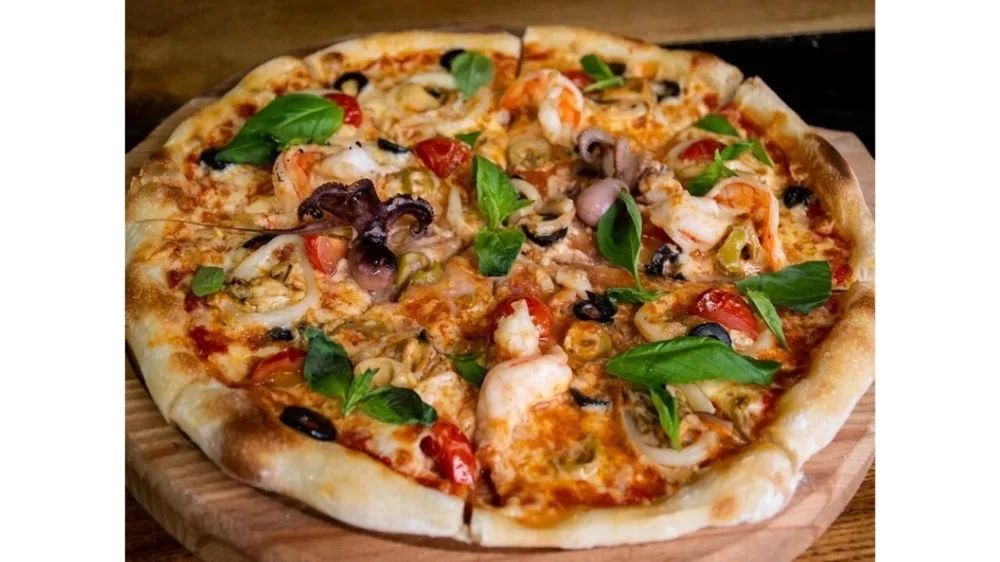 Pizza With Shrimps