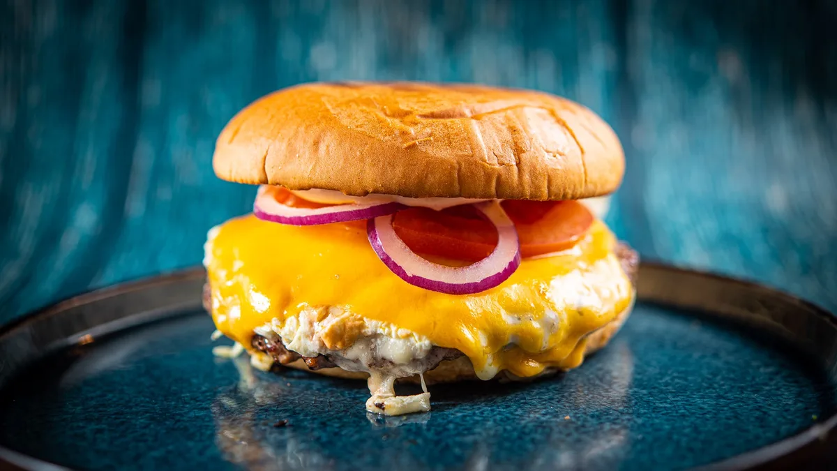 four cheese burger