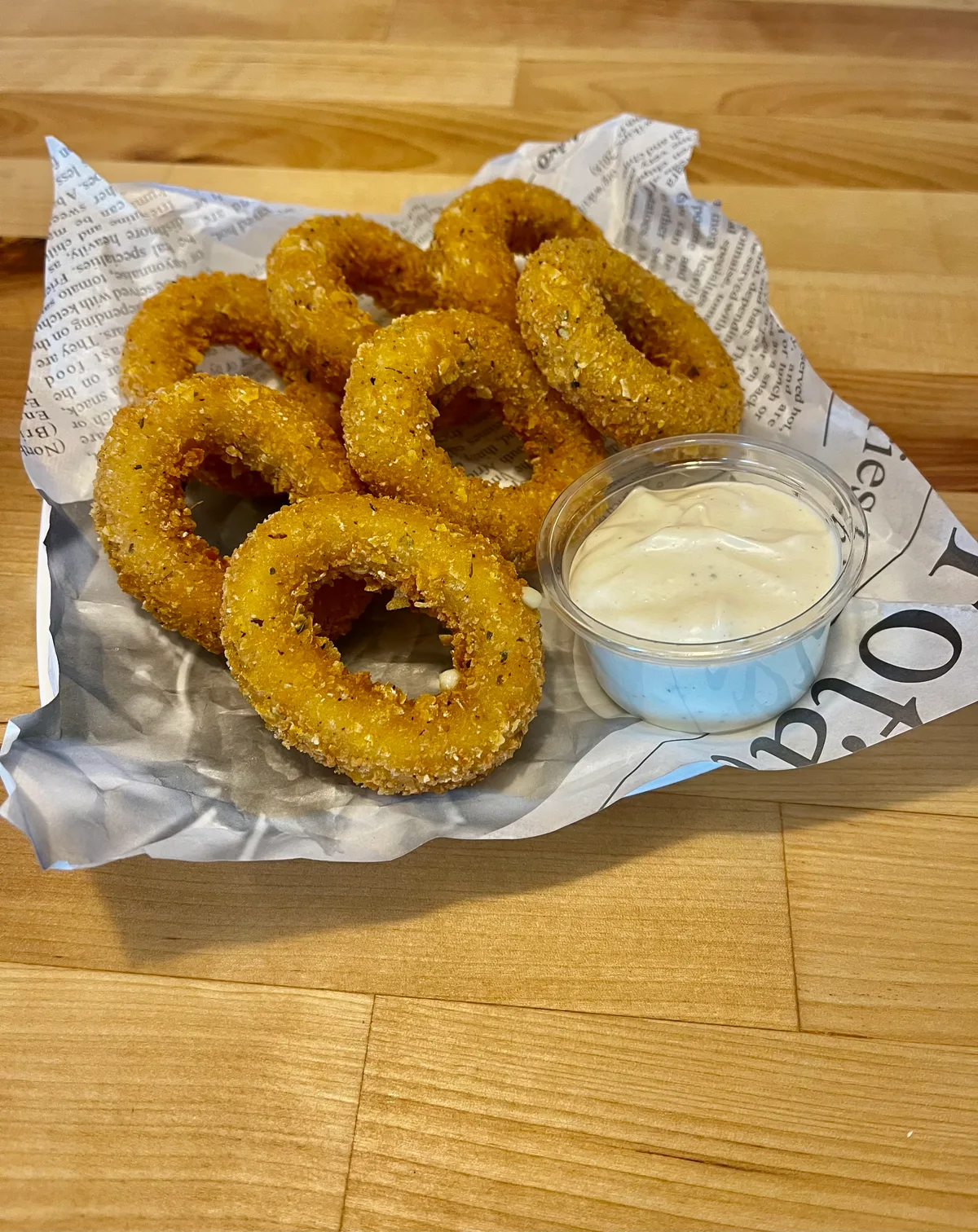 Gouda cheese rings