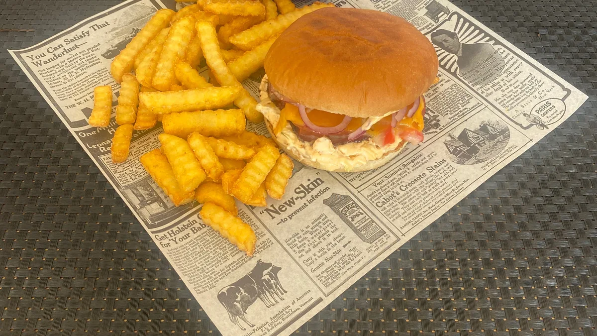 Pitsa-burger eine