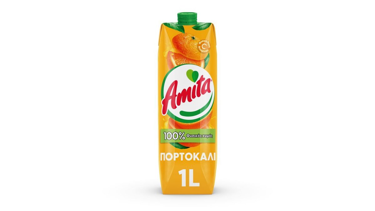 Amita Φυσικός Χυμός Πορτοκάλι 1 l