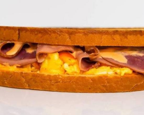 Sourdough, Ham, Egg, and Cheddar