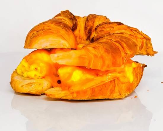 Croissant, Egg, and Cheddar