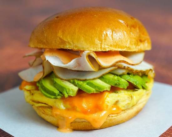 Smoked Turkey, Egg and Avocado Sandwich
