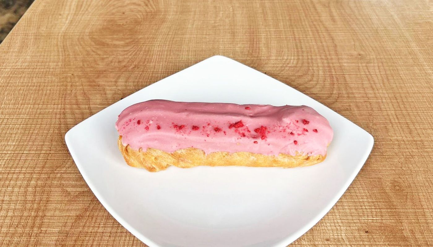Lychee Raspberry Eclair