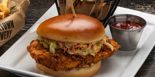 Chicken Sandwich w/ Spicy Mayo and Slaw