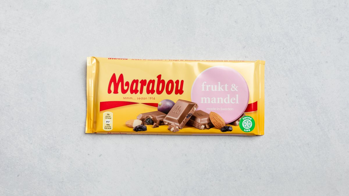 Marabou Frukt och Mandel 200g