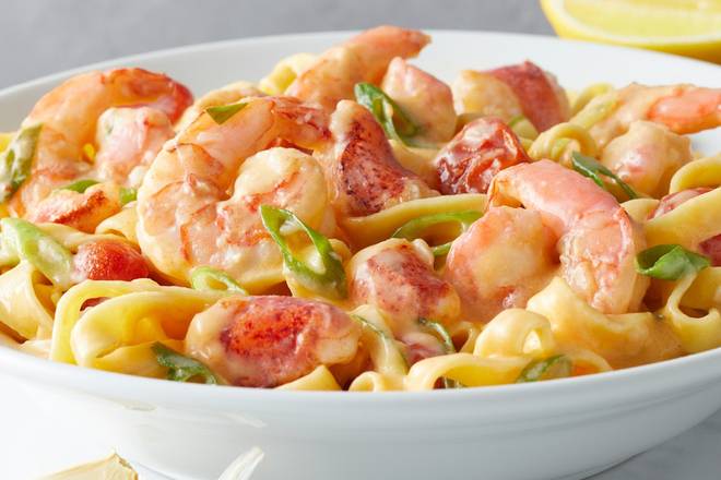 Lobster and Shrimp Fettuccine